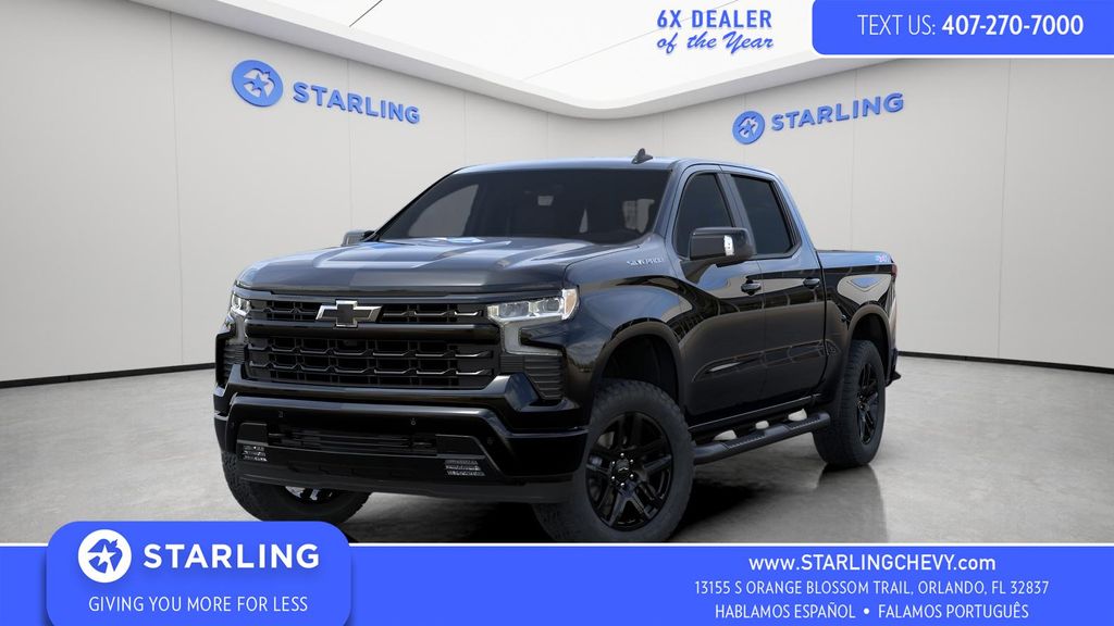Black 2026 Chevrolet Silverado 1500 Pickup Truck Four-Wheel Drive Automatic