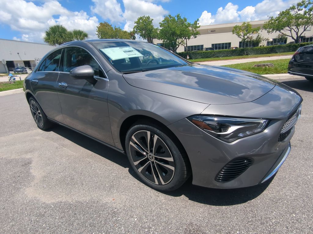 Gray (Mountain Grey Metallic) 2026 Mercedes-Benz CLA Coupe All-Wheel Drive 8-Speed Dual Clutch