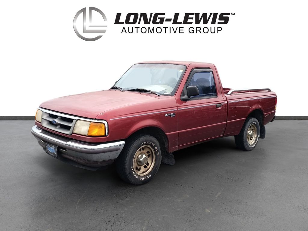 Red 1997 Ford Ranger Pickup Truck 5-Speed Manual Overdrive