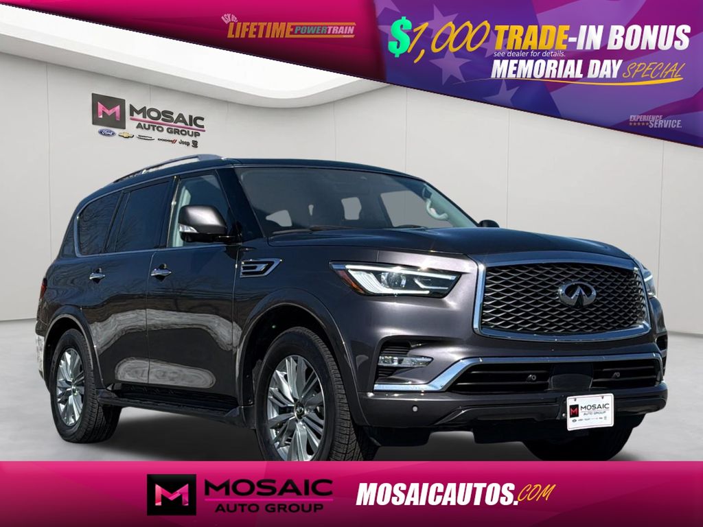 Anthracite Gray 2024 INFINITI QX80 Luxe 4WD SUV / Crossover All-Wheel Drive 7-Speed Automatic