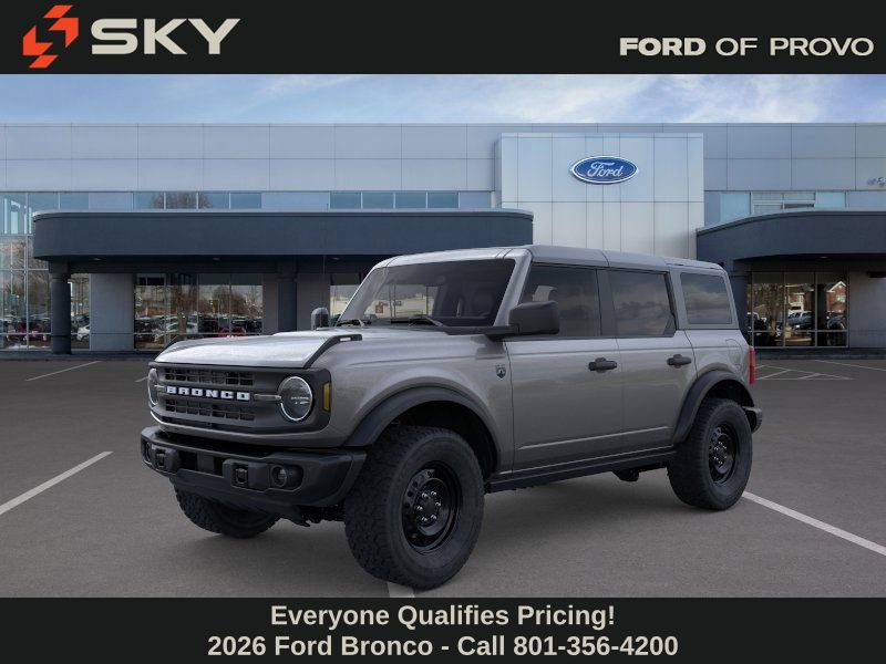 Carbonized Gray Metallic 2026 Ford Bronco Big Bend 4-Door 4WD SUV / Crossover Four-Wheel Drive
