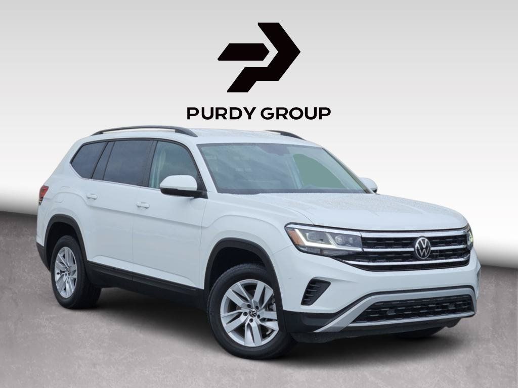 Oryx White Pearl 2021 Volkswagen Atlas SUV / Crossover Front-Wheel Drive 8-Speed Automatic