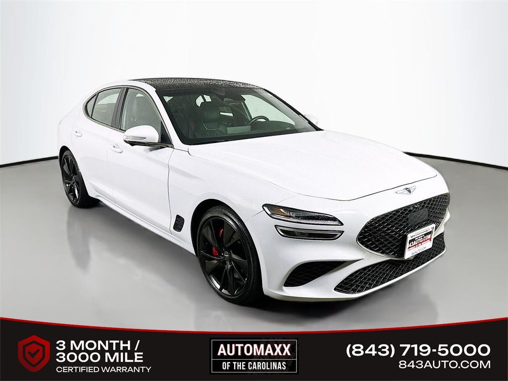 Siberian Ice 2023 Genesis G70 3.3T RWD Sedan Rear-Wheel Drive 8-Speed Automatic