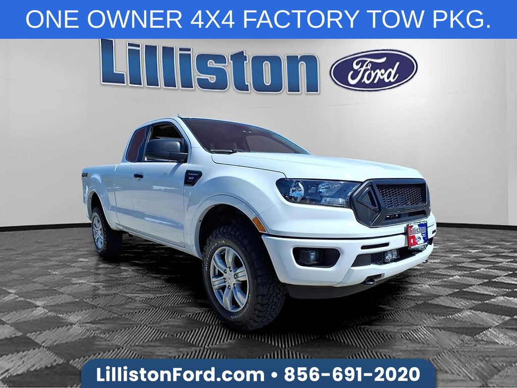 Oxford White 2022 Ford Ranger XLT SuperCab 4WD Pickup Truck Four-Wheel Drive Automatic