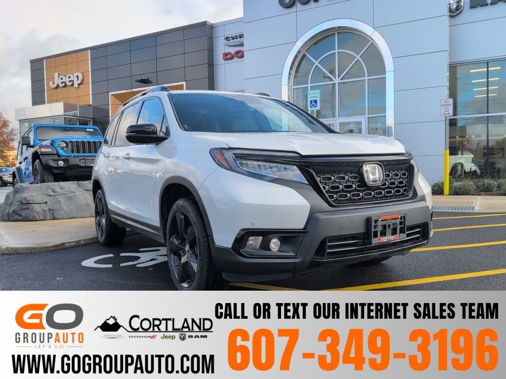 White 2021 Honda Passport Elite AWD SUV / Crossover All-Wheel Drive 9-Speed Automatic