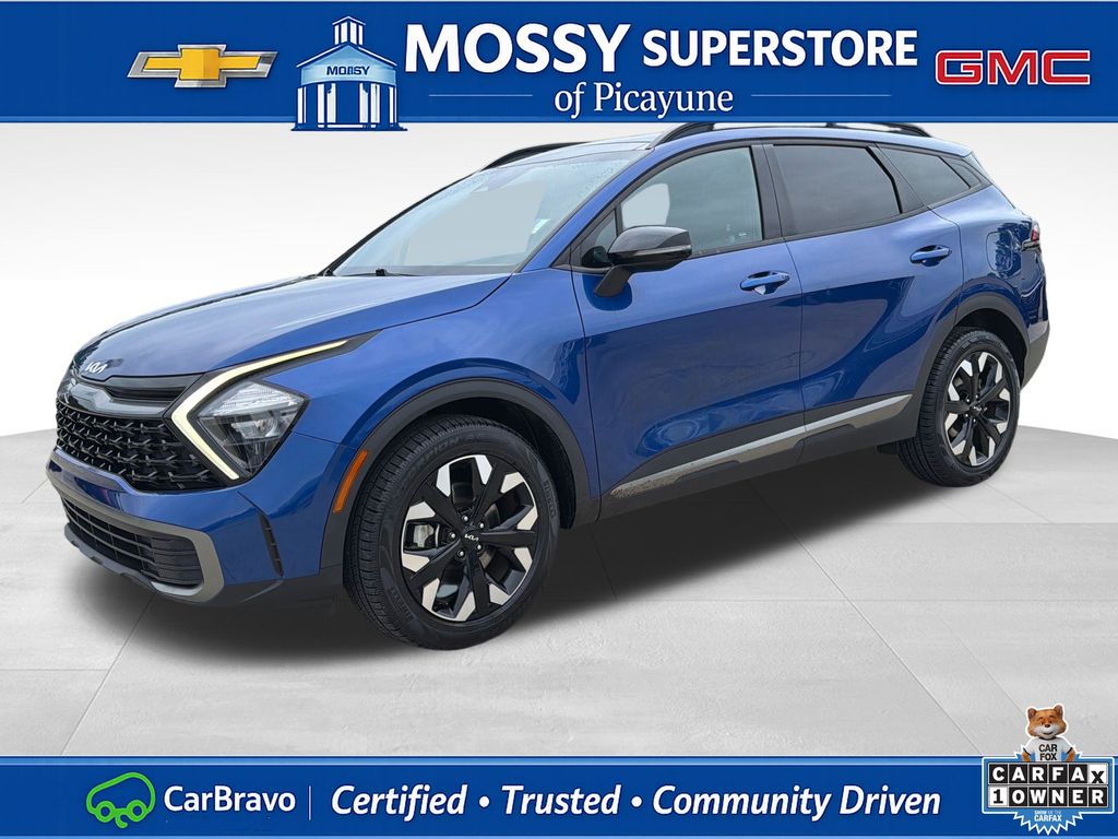 Sapphire Blue 2023 Kia Sportage SUV / Crossover All-Wheel Drive 8-Speed Automatic