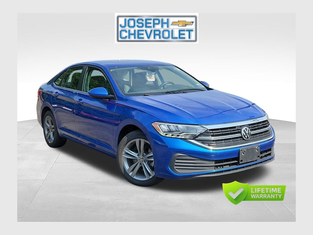 Blue 2024 Volkswagen Jetta Sedan Front-Wheel Drive 8-Speed Automatic