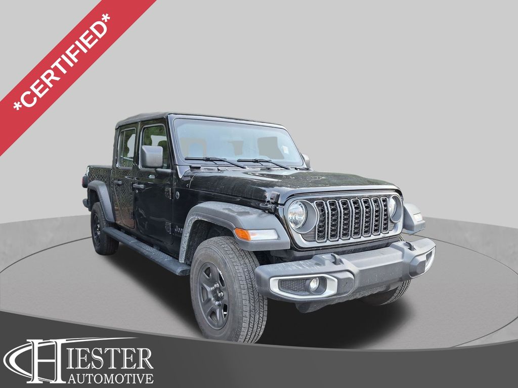 Black Clearcoat 2025 Jeep Gladiator Pickup Truck Four-Wheel Drive 8-Speed Automatic