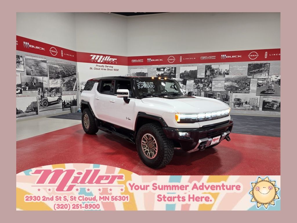 Interstellar White 2024 GMC Hummer EV SUV SUV / Crossover All-Wheel Drive 1-Speed Automatic