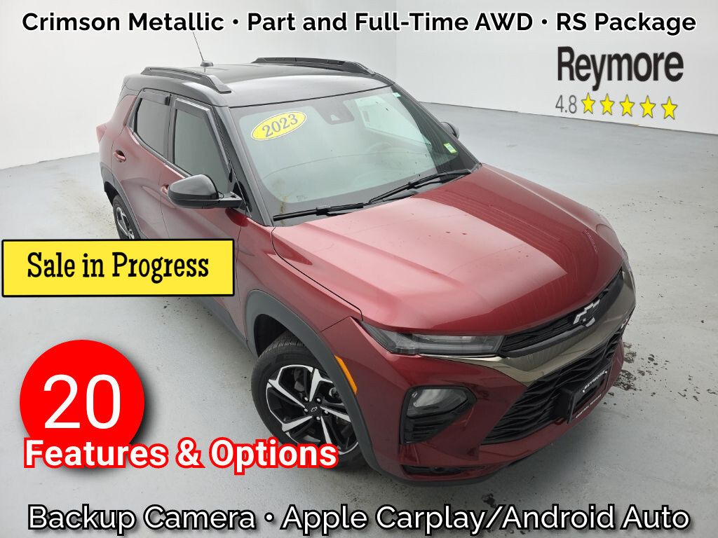 Red (Crimson Metallic) 2023 Chevrolet Trailblazer SUV / Crossover Four-Wheel Drive 9-Speed Automatic