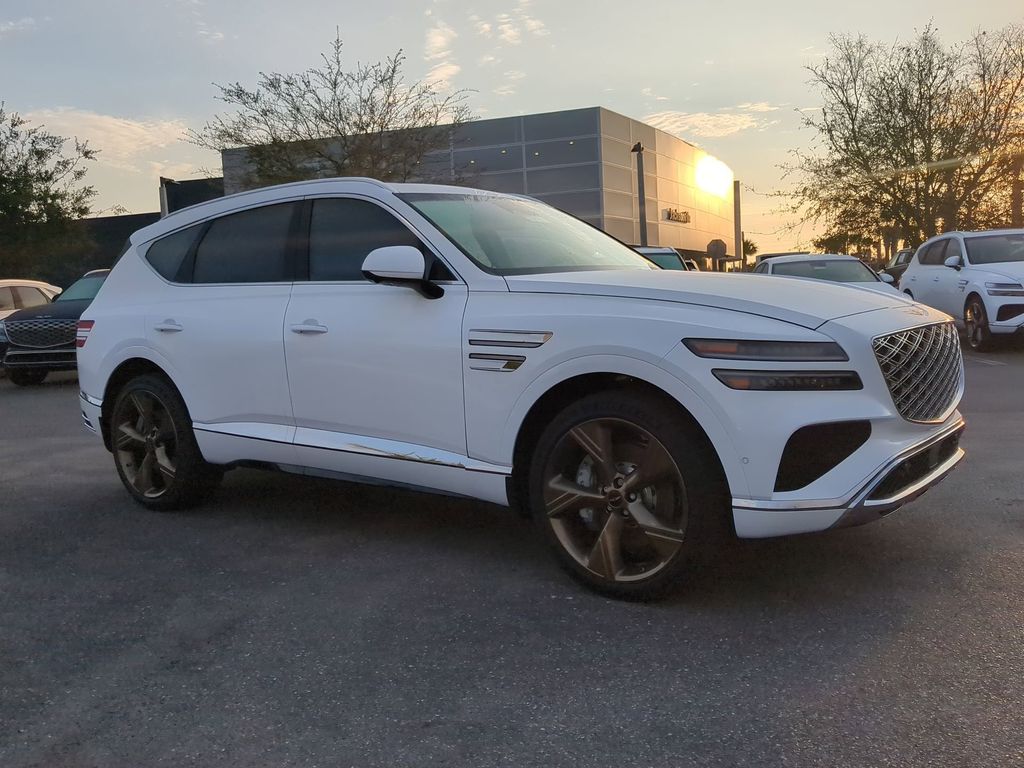 Alta White 2025 Genesis GV80 3.5T Prestige AWD SUV / Crossover All-Wheel Drive 8-Speed Automatic