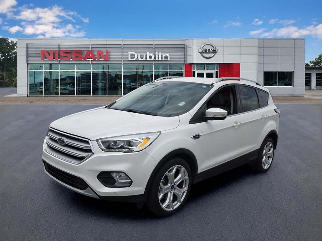 White Platinum Clearcoat Metallic 2018 Ford Escape Titanium FWD SUV / Crossover Front-Wheel Drive 6-Speed Automatic