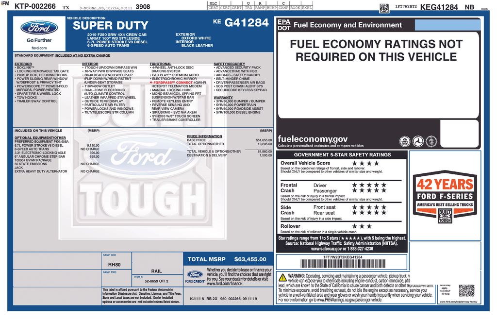 Used Car 2019 Ford F-250sd  Lariat For Sale Under $50,000 In Austin, Texas