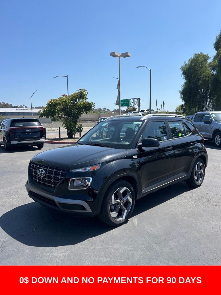 Black 2025 Hyundai Venue SEL FWD SUV / Crossover Front-Wheel Drive Continuously Variable Transmission