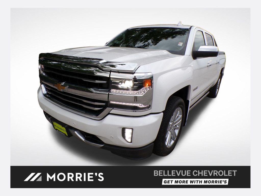 White (Iridescent Pearl Tricoat) 2017 Chevrolet Silverado 1500 Pickup Truck Four-Wheel Drive 8-Speed Automatic Overdrive