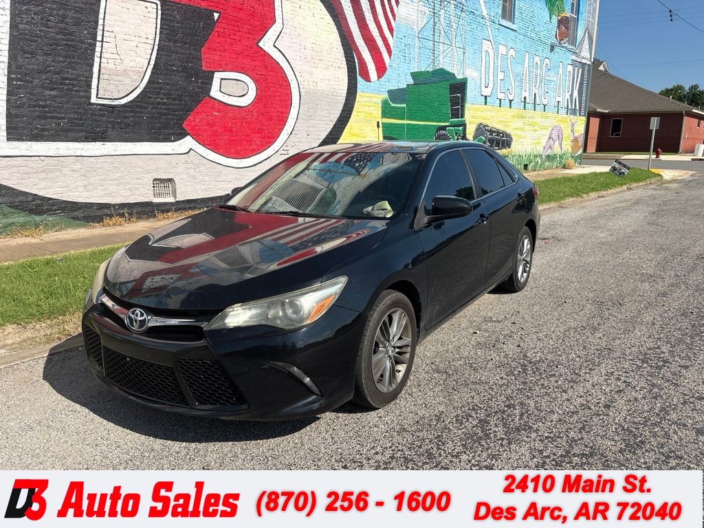 Midnight Black Metallic 2017 Toyota Camry SE Sedan Front-Wheel Drive 6-Speed Automatic
