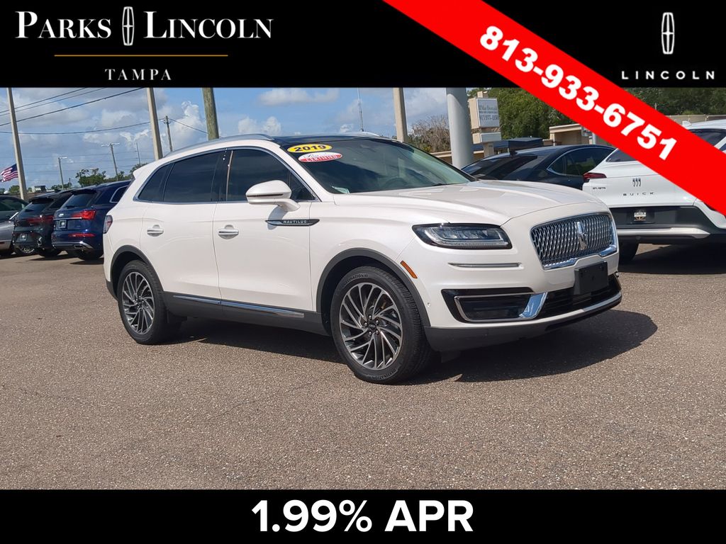 White Platinum Metallic Tri-Coat 2019 Lincoln Nautilus SUV / Crossover All-Wheel Drive 8-Speed Automatic