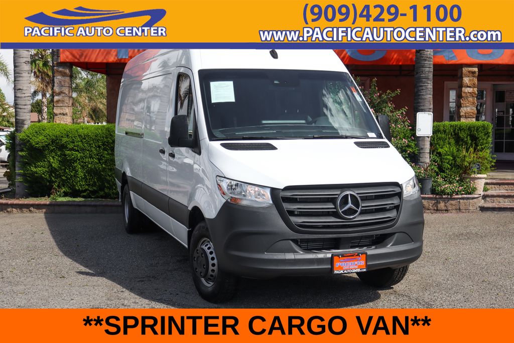 White 2021 Mercedes-Benz Sprinter Cargo Van 4X2 7-Speed Automatic