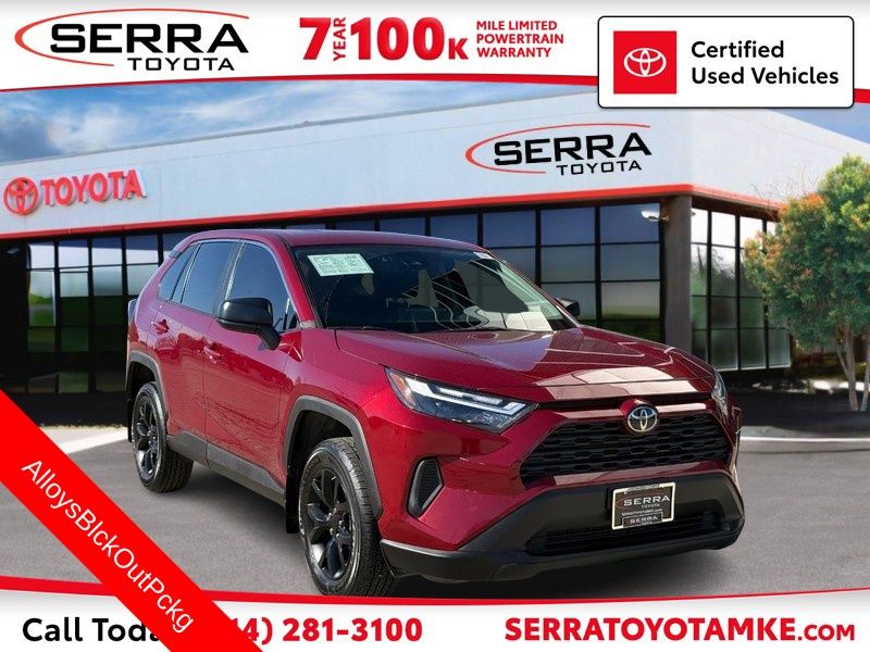 Red (Ruby Flare Pearl) 2024 Toyota RAV4 LE FWD SUV / Crossover Front-Wheel Drive 8-Speed Automatic