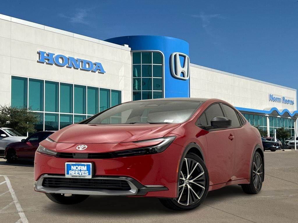 Red 2024 Toyota Prius Hatchback Front-Wheel Drive Continuously Variable Transmission