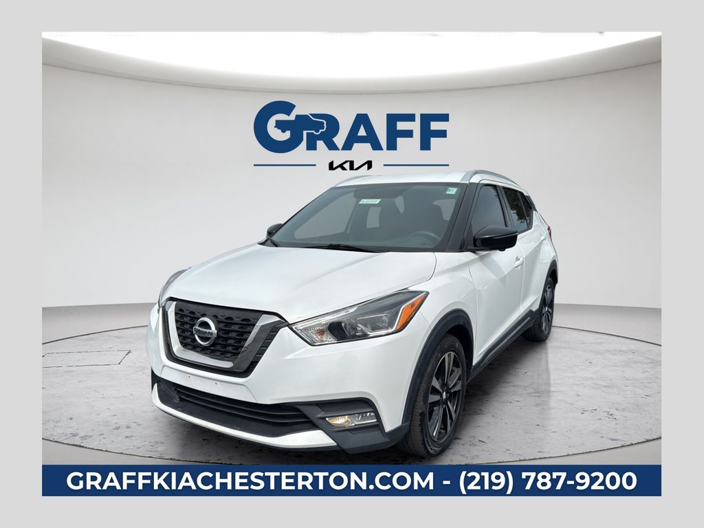 White 2018 Nissan Kicks SUV / Crossover Front-Wheel Drive Continuously Variable Transmission
