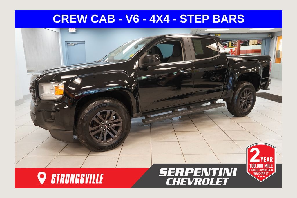 Onyx Black 2020 GMC Canyon SLE Crew Cab 4WD Pickup Truck Four-Wheel Drive 8-Speed Automatic