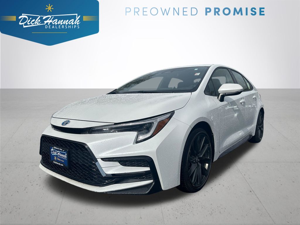 White (Wind Chill Pearl) 2024 Toyota Corolla Hybrid SE FWD Sedan Front-Wheel Drive Continuously Variable Transmission