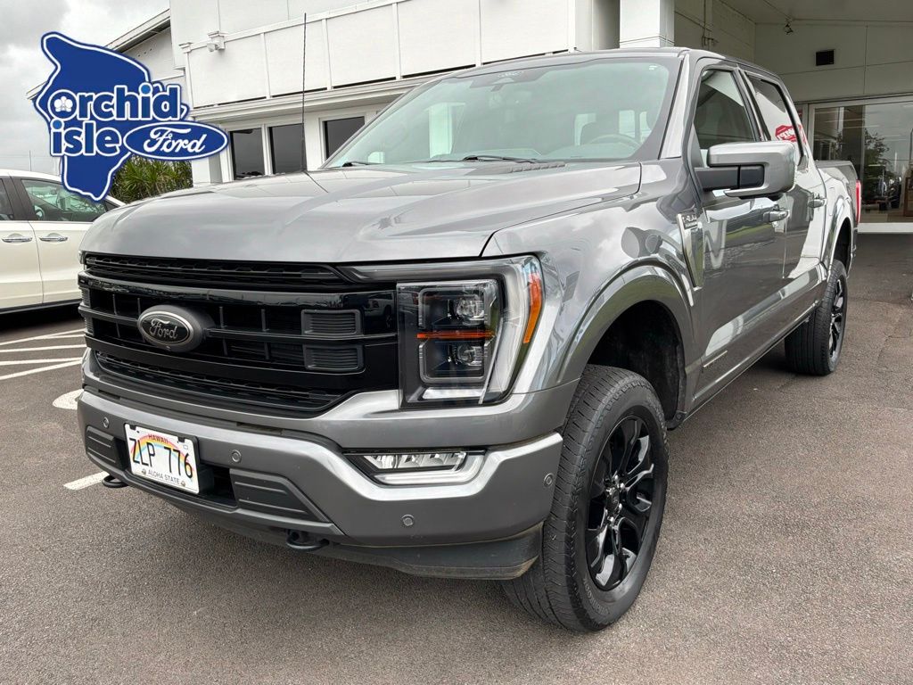 Gray Metallic 2022 Ford F-150 Platinum SuperCrew 4WD Pickup Truck Four-Wheel Drive Automatic