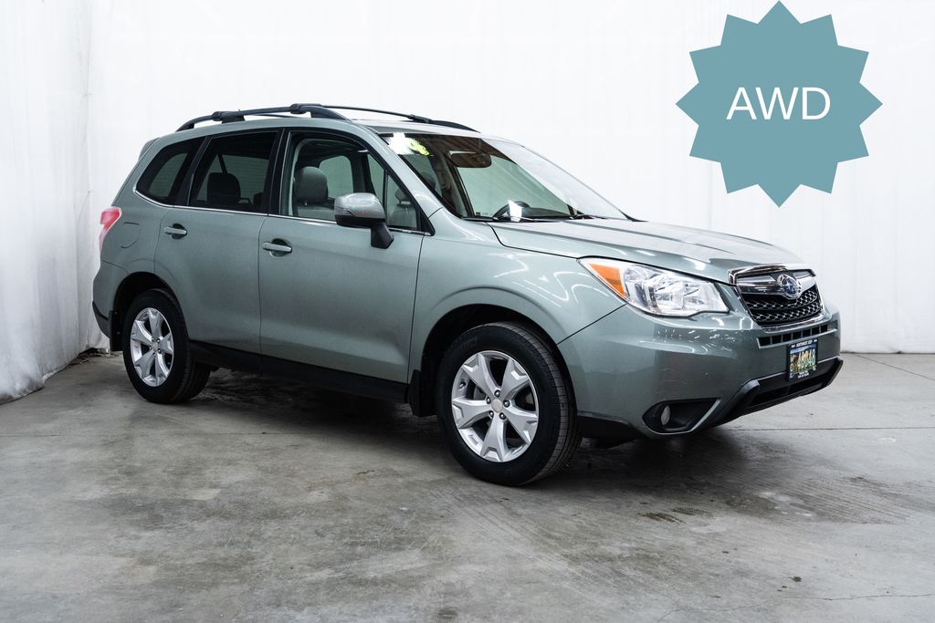 Jasmine Green Metallic 2014 Subaru Forester 2.5i Touring SUV / Crossover All-Wheel Drive Continuously Variable Transmission
