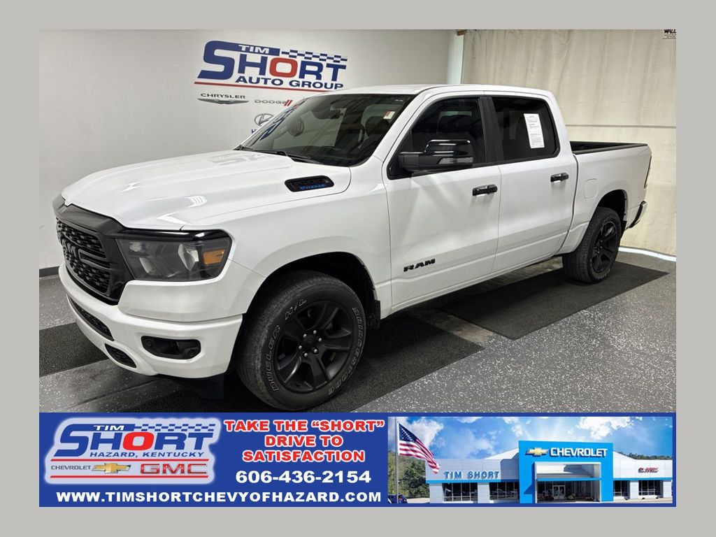 Bright White Clearcoat 2023 RAM 1500 Pickup Truck Four-Wheel Drive 8-Speed Automatic