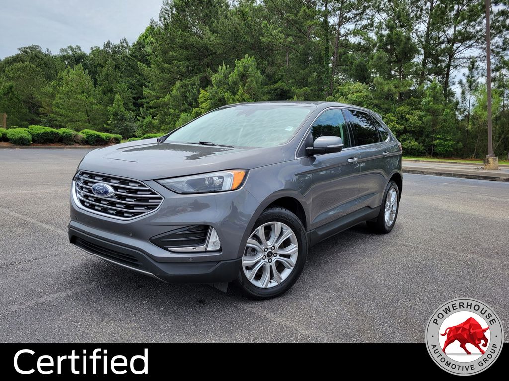 Gray Metallic 2022 Ford Edge Titanium AWD SUV / Crossover All-Wheel Drive 8-Speed Automatic