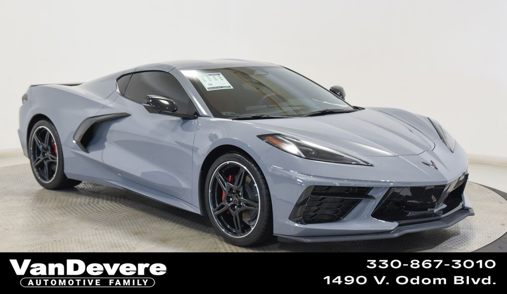 Sea Wolf Gray Tricoat 2025 Chevrolet Corvette Stingray 1LT Coupe RWD Coupe Rear-Wheel Drive 8-Speed Dual Clutch