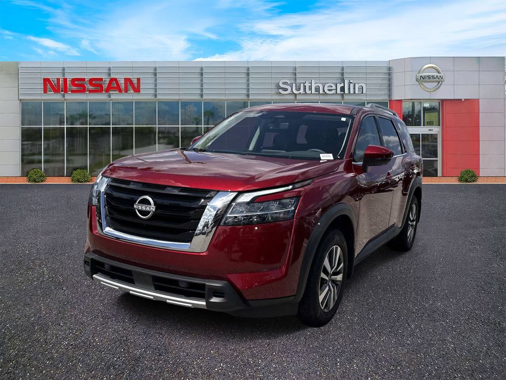 Red (Scarlet) 2024 Nissan Pathfinder SUV / Crossover Front-Wheel Drive 9-Speed Automatic