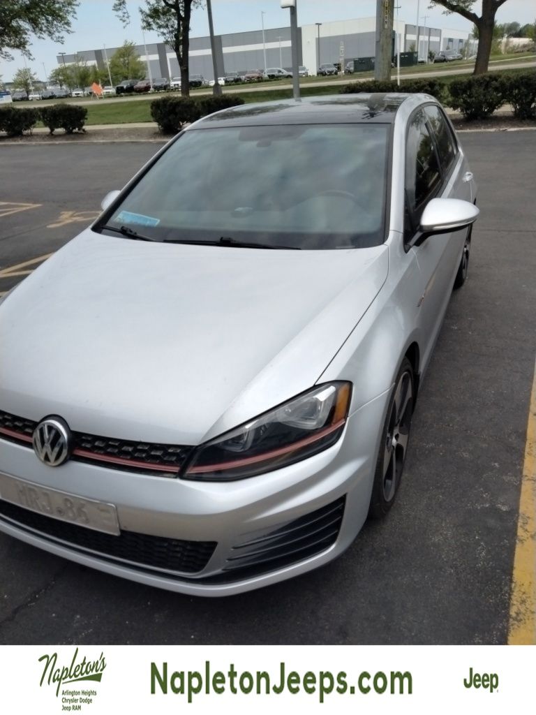 Reflex Silver Metallic 2017 Volkswagen Golf GTI 2.0T SE 4-Door FWD Hatchback Front-Wheel Drive 6-Speed Dual Clutch