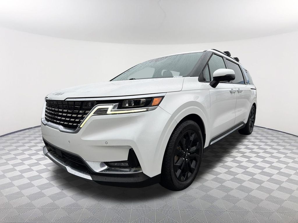 Snow White Pearl 2022 Kia Carnival SX Prestige FWD Minivan Front-Wheel Drive 8-Speed Automatic