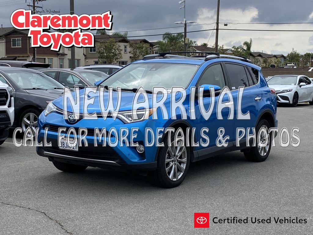 Electric Storm Blue 2018 Toyota RAV4 Hybrid Limited AWD SUV / Crossover All-Wheel Drive Continuously Variable Transmission