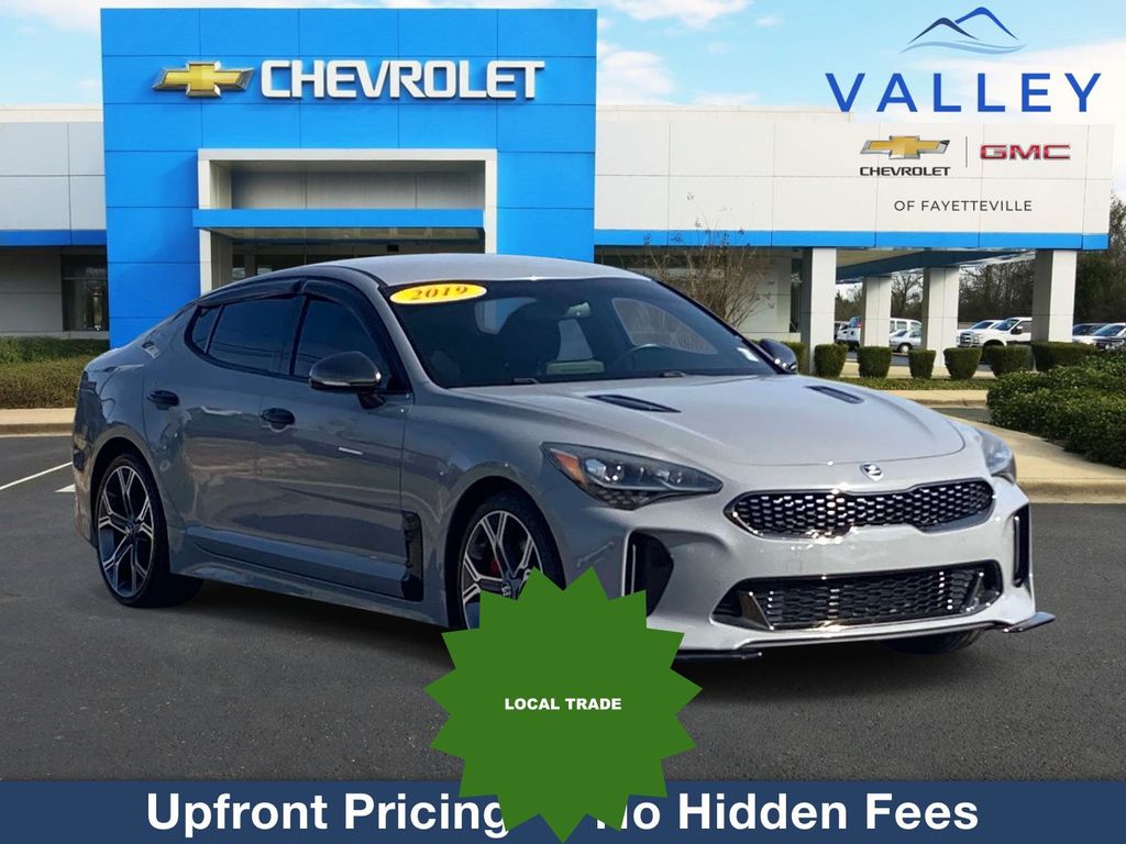 Ceramic Silver 2019 Kia Stinger GT RWD Sedan Rear-Wheel Drive 8-Speed Automatic