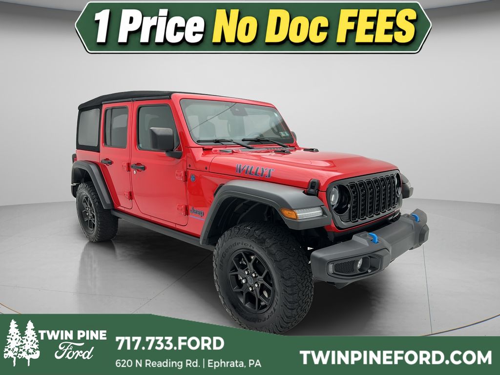Firecracker Red Clearcoat 2024 Jeep Wrangler 4xe SUV / Crossover Four-Wheel Drive 8-Speed Automatic