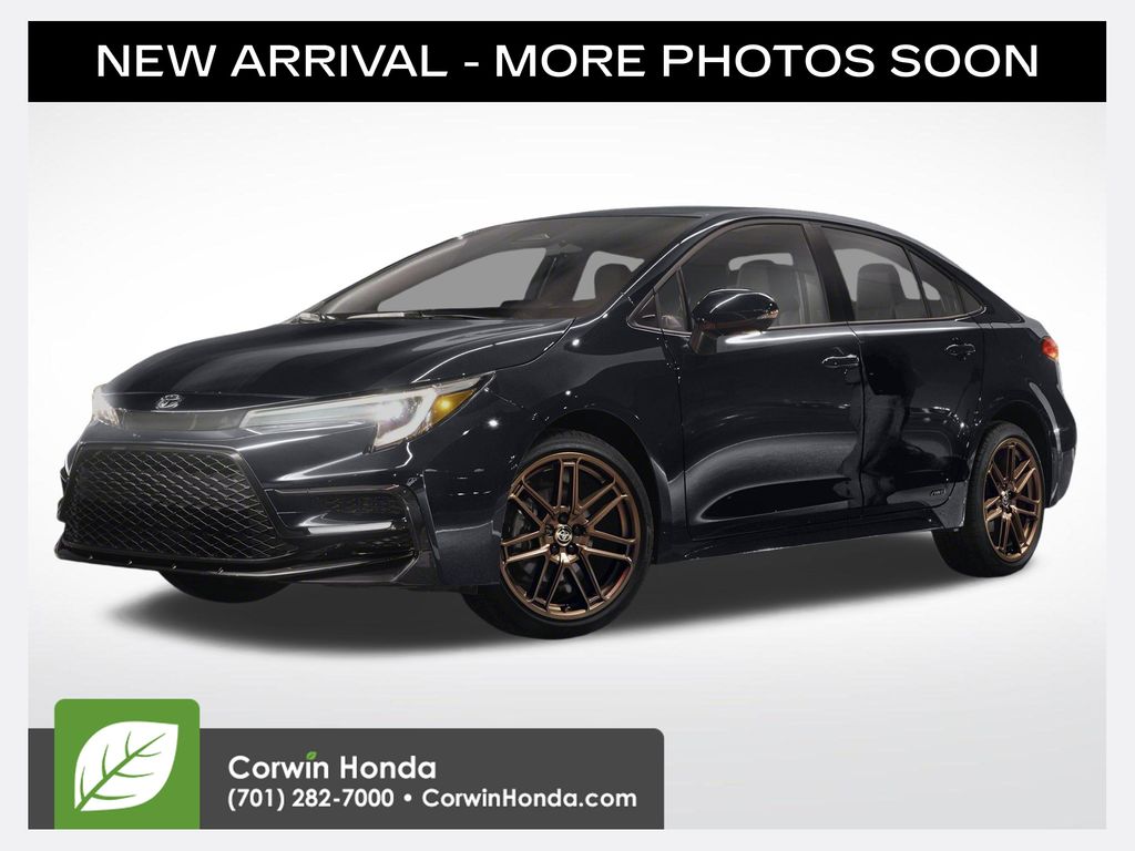 Midnight Black Metallic 2024 Toyota Corolla Hybrid Sedan All-Wheel Drive Continuously Variable Transmission