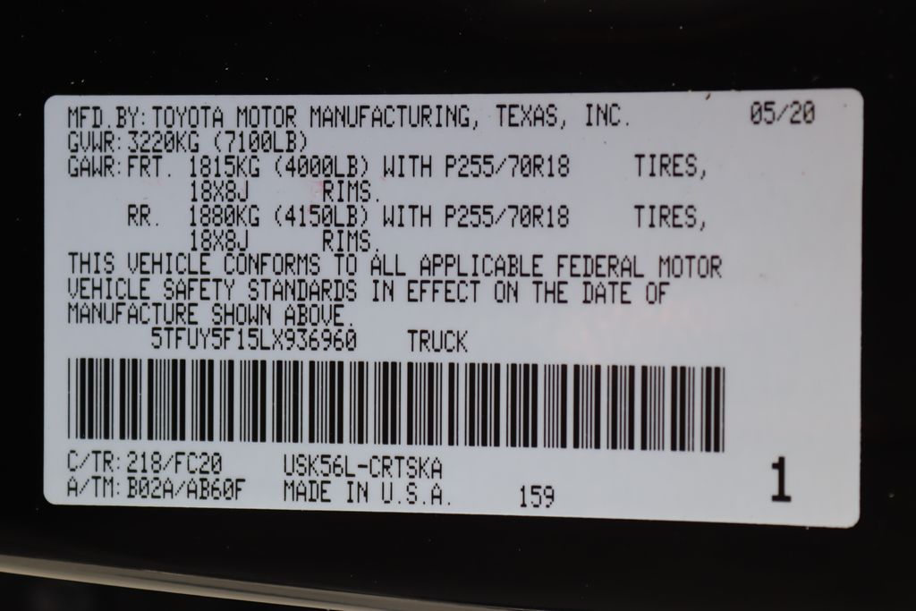 Thumbnail: 2020 Toyota Tundra - 17