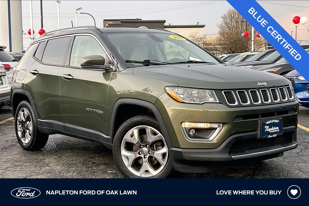 Olive Green Pearlcoat 2018 Jeep Compass Limited 4WD SUV / Crossover Four-Wheel Drive 9-Speed Automatic