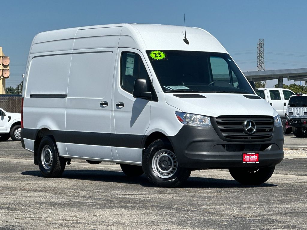 Arctic White 2023 Mercedes-Benz Sprinter Cargo 2500 144 RWD Van Rear-Wheel Drive 9-Speed Automatic