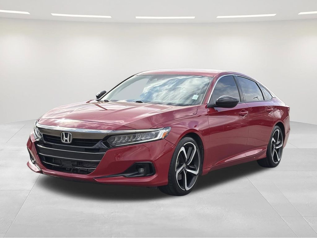 San Marino Red 2021 Honda Accord Sport FWD Sedan Front-Wheel Drive Continuously Variable Transmission