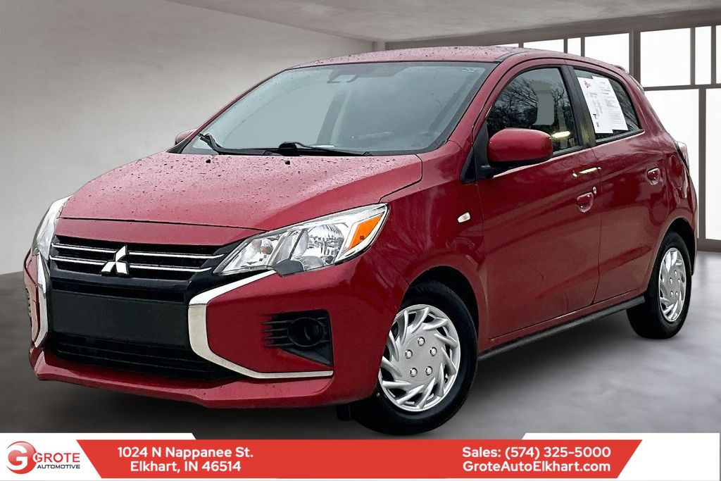 Red 2021 Mitsubishi Mirage ES FWD Hatchback Front-Wheel Drive Continuously Variable Transmission