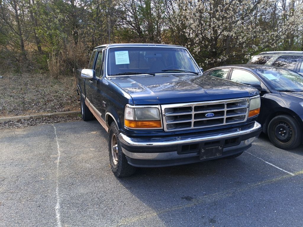 Dark Green 1995 Ford F-150 XL 4WD Extended Cab SB Pickup Truck Four-Wheel Drive 4-Speed Automatic