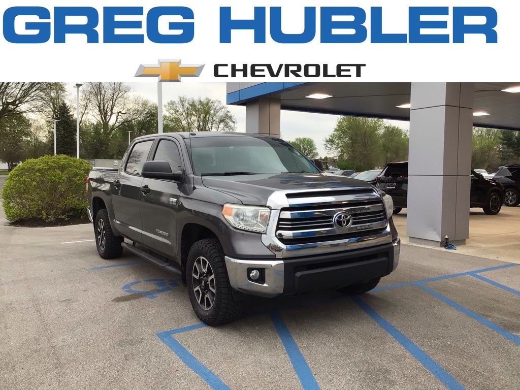 Magnetic Gray Metallic 2017 Toyota Tundra SR5 CrewMax 5.7L FFV 4WD Pickup Truck Four-Wheel Drive 6-Speed Automatic Overdrive