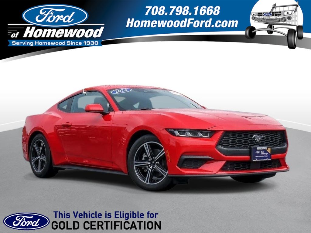 Race Red 2024 Ford Mustang EcoBoost Fastback RWD Coupe Rear-Wheel Drive Automatic