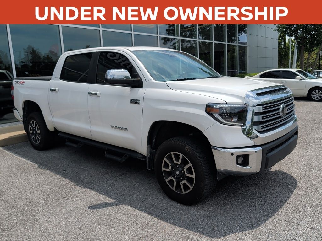 Super White 2021 Toyota Tundra Pickup Truck Four-Wheel Drive 6-Speed Automatic