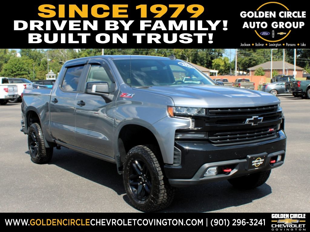Gray (Satin Steel Metallic) 2021 Chevrolet Silverado 1500 Pickup Truck Four-Wheel Drive 10-Speed Automatic