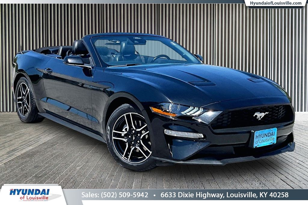 Shadow Black 2023 Ford Mustang EcoBoost Premium Convertible RWD Convertible Rear-Wheel Drive Automatic
